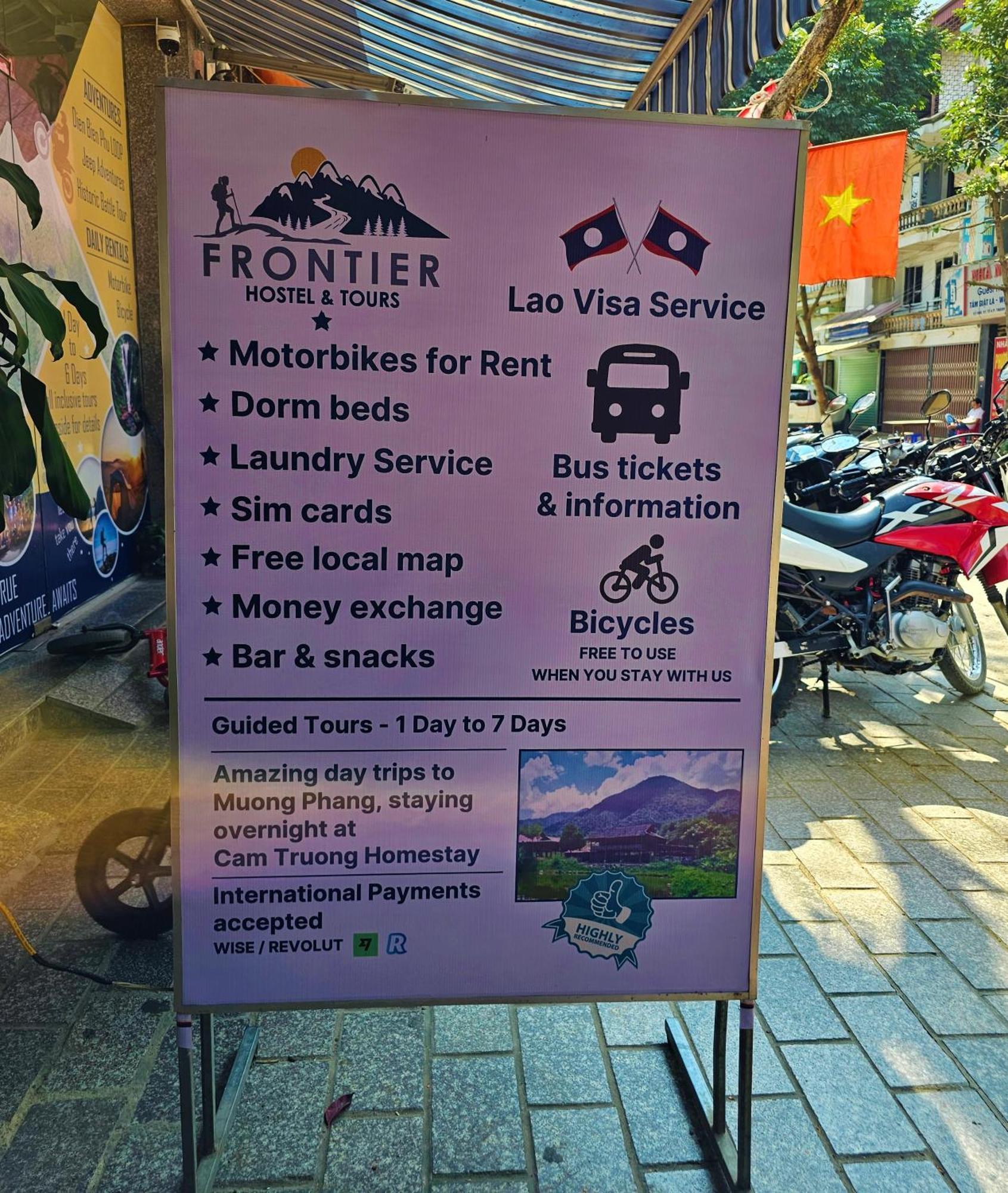Frontier Hostel & Tours Diện Biên Phủ Exterior foto